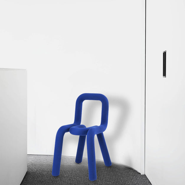 Contemporary Style Open Back Chair Velvet Dining Side Chair for Indoor Clearhalo 'Dining Chairs' 'Dining Tables & Seating' 'dining_chair' 'furn' 'furn_dining_chair' 'Furniture' 'Kitchen & Dining Furniture' 5148703