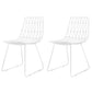 Contemporary Style Cross Back Chair Metal Dining Chair for Indoor