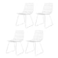Contemporary Style Cross Back Chair Metal Dining Chair for Indoor