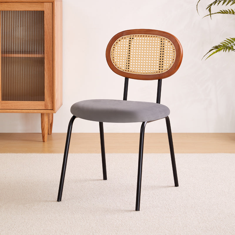 Armless Dining Chairs Industrial Side Chairs for Dining Room Grey Clearhalo 'Dining Chairs' 'Dining Tables & Seating' 'dining_chair' 'furn' 'furn_dining_chair' 'Furniture' 'Kitchen & Dining Furniture' 5148944