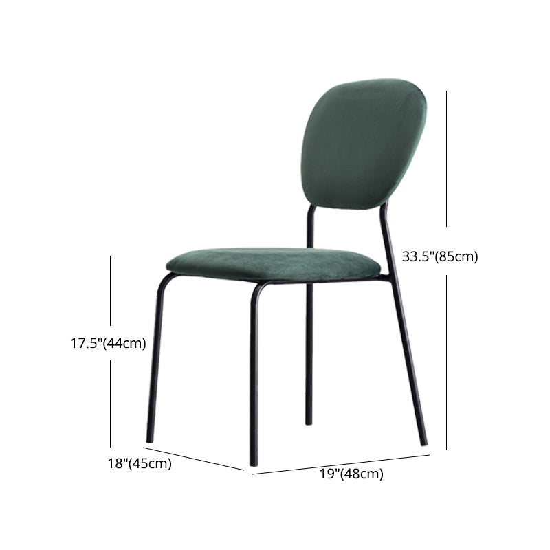 Armless Dining Chairs Industrial Side Chairs for Dining Room Clearhalo 'Dining Chairs' 'Dining Tables & Seating' 'dining_chair' 'furn' 'furn_dining_chair' 'Furniture' 'Kitchen & Dining Furniture' 5148962