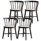 Dining Room Arm Chairs Modern Solid Wood Side Chair for Home Black 4 Piece Set Clearhalo 'Dining Chairs' 'Dining Tables & Seating' 'dining_chair' 'furn' 'furn_dining_chair' 'Furniture' 'Kitchen & Dining Furniture' 5149036