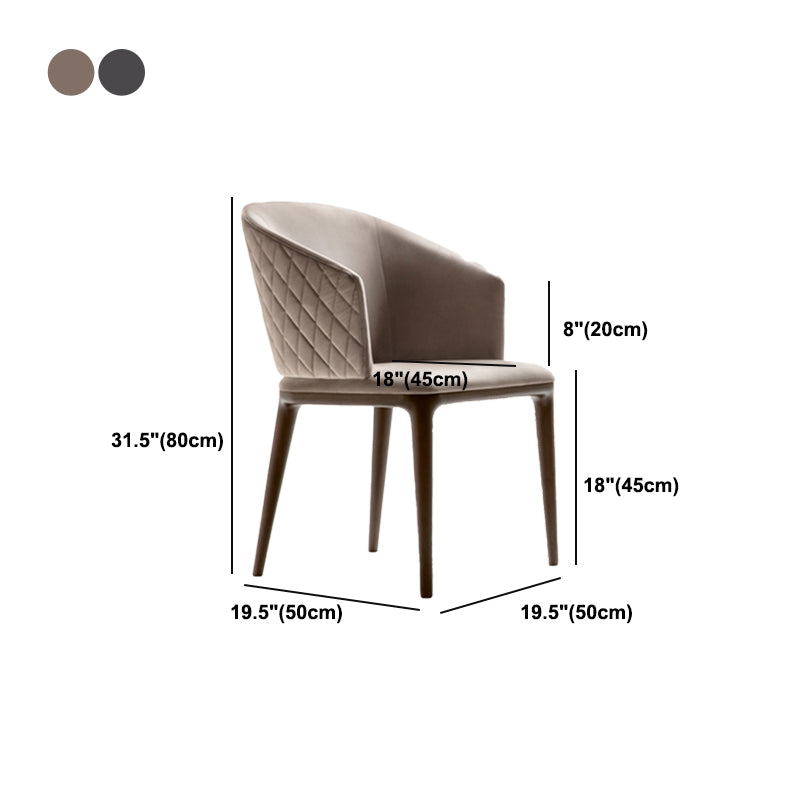 Dining Room Side Chair Contemporary Arm Kitchen Chairs for Home Clearhalo 'Dining Chairs' 'Dining Tables & Seating' 'dining_chair' 'furn' 'furn_dining_chair' 'Furniture' 'Kitchen & Dining Furniture' 5149049