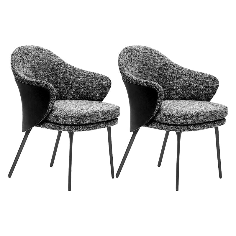 Contemporary Dining Room Side Chairs Upholstered Dining Chairs 2 Piece Set Clearhalo 'Dining Chairs' 'Dining Tables & Seating' 'dining_chair' 'furn' 'furn_dining_chair' 'Furniture' 'Kitchen & Dining Furniture' 5149051