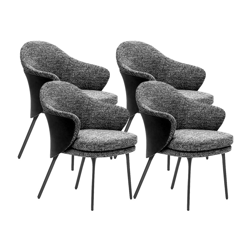 Contemporary Dining Room Side Chairs Upholstered Dining Chairs 4 Piece Set Clearhalo 'Dining Chairs' 'Dining Tables & Seating' 'dining_chair' 'furn' 'furn_dining_chair' 'Furniture' 'Kitchen & Dining Furniture' 5149052