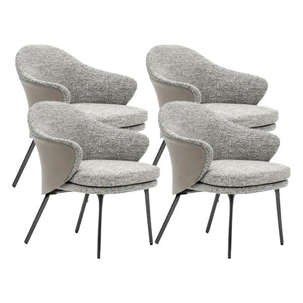Contemporary Dining Room Side Chairs Upholstered Dining Chairs 4 Piece Set Clearhalo 'Dining Chairs' 'Dining Tables & Seating' 'dining_chair' 'furn' 'furn_dining_chair' 'Furniture' 'Kitchen & Dining Furniture' 5149061