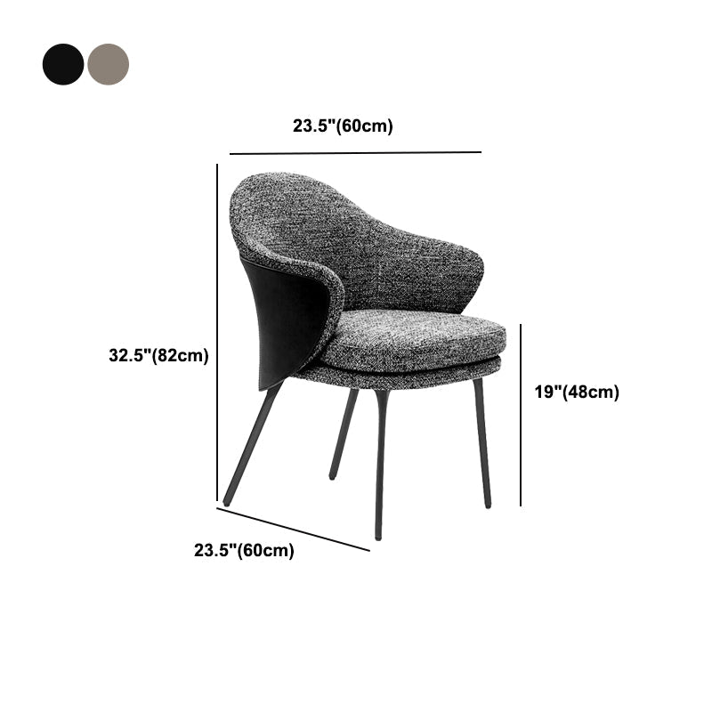 Contemporary Dining Room Side Chairs Upholstered Dining Chairs Clearhalo 'Dining Chairs' 'Dining Tables & Seating' 'dining_chair' 'furn' 'furn_dining_chair' 'Furniture' 'Kitchen & Dining Furniture' 5149064
