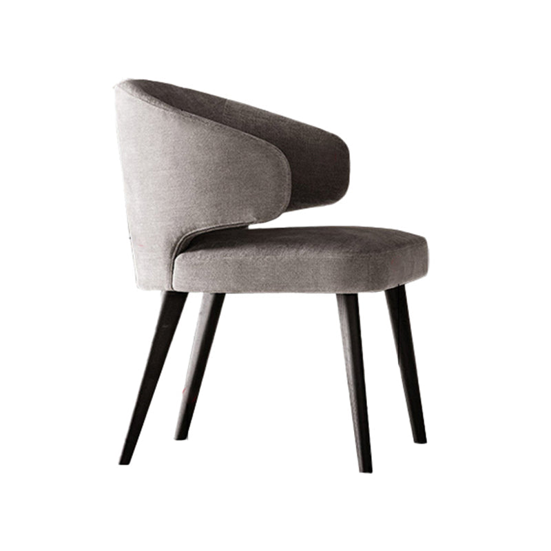 Eetkamer zijstoelen Moderne keukenarmoelstoel met gestoffeerd