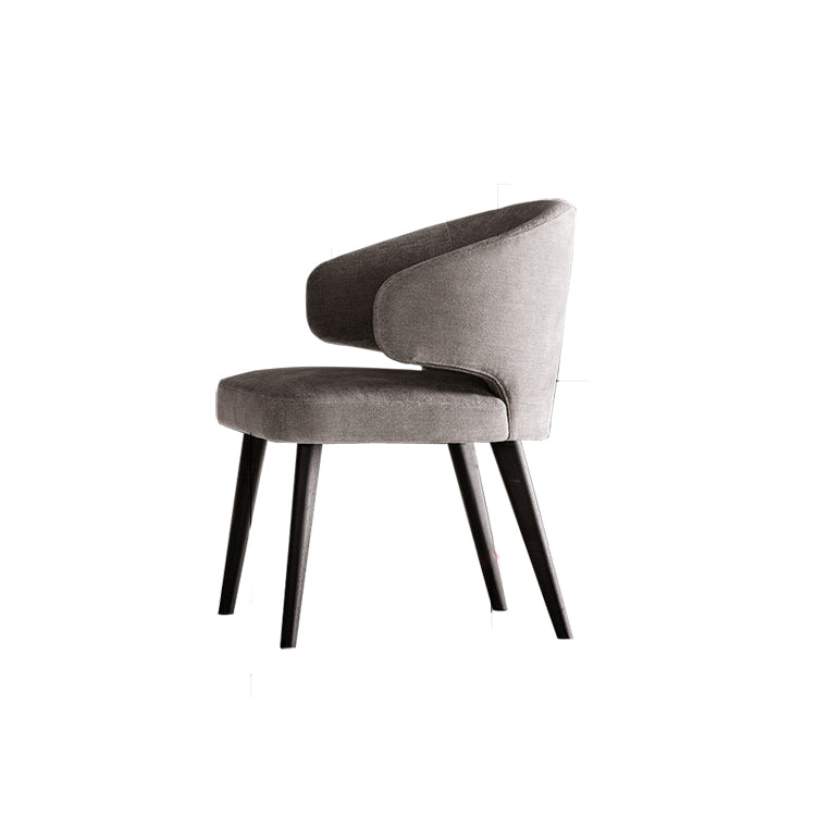 Eetkamer zijstoelen Moderne keukenarmoelstoel met gestoffeerd