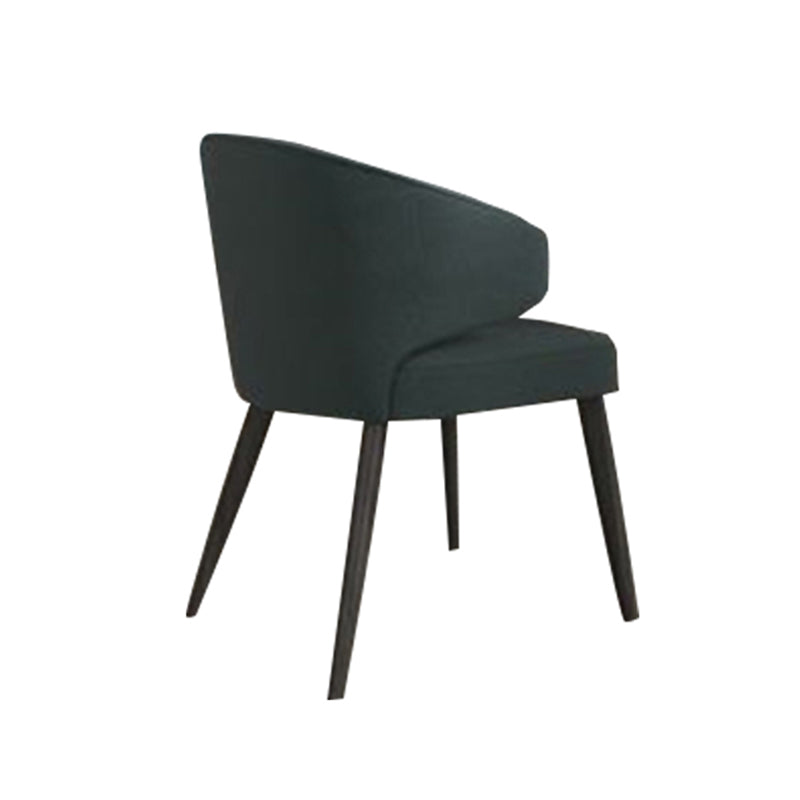 Eetkamer zijstoelen Moderne keukenarmoelstoel met gestoffeerd