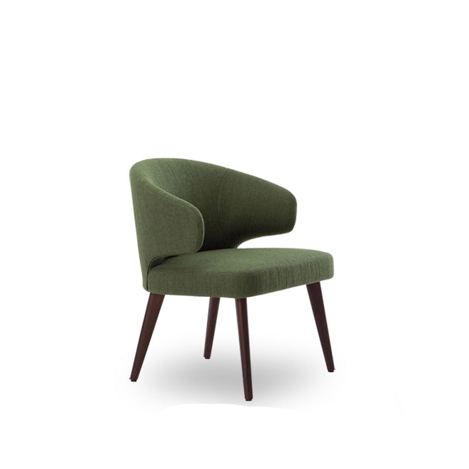 Eetkamer zijstoelen Moderne keukenarmoelstoel met gestoffeerd