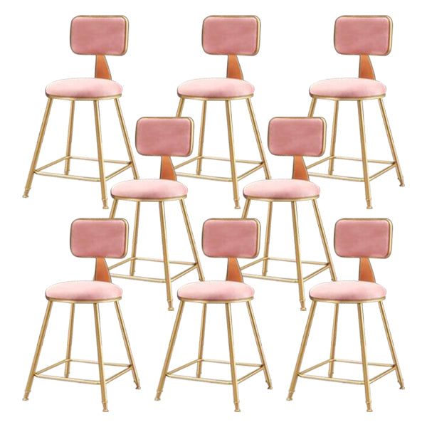 Noordse glamoureuze barkruk ronde aanrechtbar kruk met metalen benen voor thuis