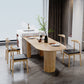 Mesa de comedor de madera maciza, mesa de comedor contemporánea para cocina casera