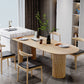 Mesa de comedor de madera maciza, mesa de comedor contemporánea para cocina casera