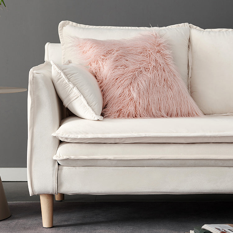 Canapé de bras carré contemporain canapé lavable avec oreillers de boîtier pour le salon