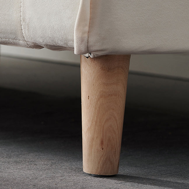 Canapé de bras carré contemporain canapé lavable avec oreillers de boîtier pour le salon