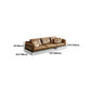 Square Arm Sofa Modern Sofa 38.58" D x 34.64" H Sofa with Pillow Clearhalo 'furn' 'furn_sofas' 'Furniture' 'Living Room Furniture' 'Sofa' 'sofas' 5149390