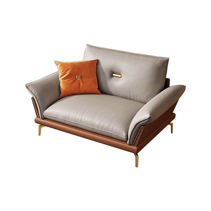 Modern Cushions Sofa 37.40" D x 34.64" H Flared Arm Sofa for Living Room 43"L x 37.5"W x 34.5"H Clearhalo 'furn' 'furn_sofas' 'Furniture' 'Living Room Furniture' 'Sofa' 'sofas' 5149402