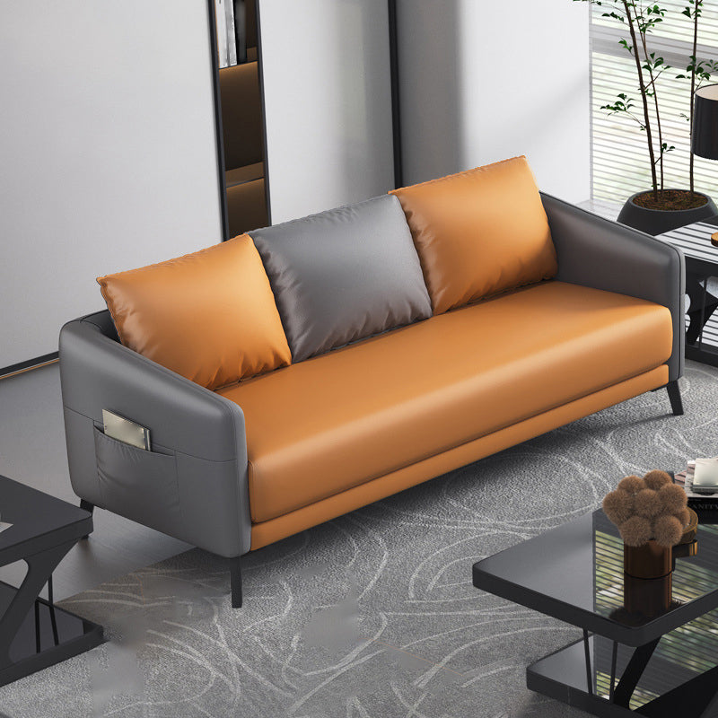 Sofá de brazo de esmoquin moderno 27.55 "D x24.80" H SOFA para sala de estar