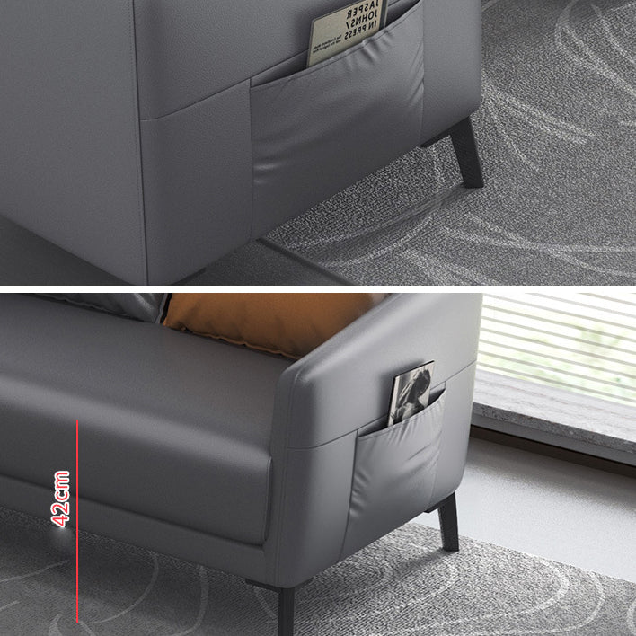 Sofá de brazo de esmoquin moderno 27.55 "D x24.80" H SOFA para sala de estar