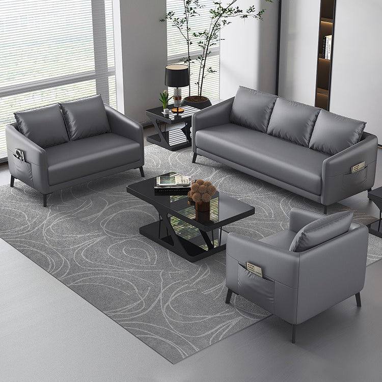 Sofá de brazo de esmoquin moderno 27.55 "D x24.80" H SOFA para sala de estar