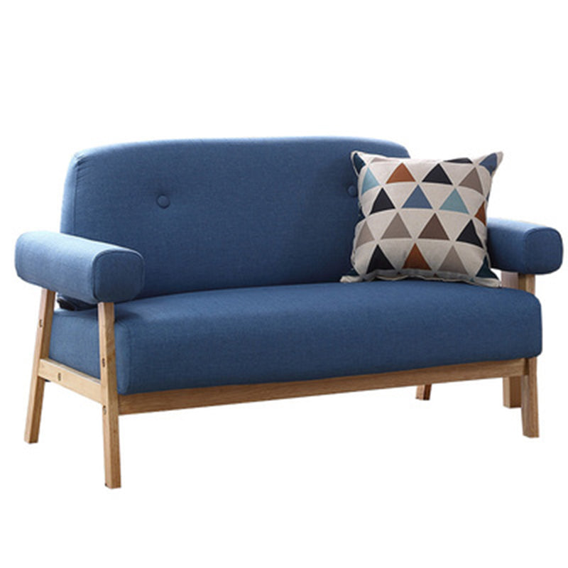 Standard Pillow Top Arm Sofa Linen Contemporary Sofa for Living Room 69"L x 28"W x 29"H Blue Clearhalo 'furn' 'furn_sofas' 'Furniture' 'Living Room Furniture' 'Sofa' 'sofas' 5149534