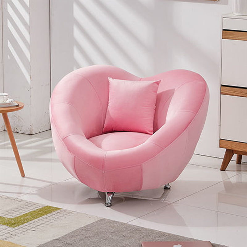 Velvet Barrel Chair 37.40 "L x 31,49" W x 29.13 "H Chaise d'accent à bascule en bois massif