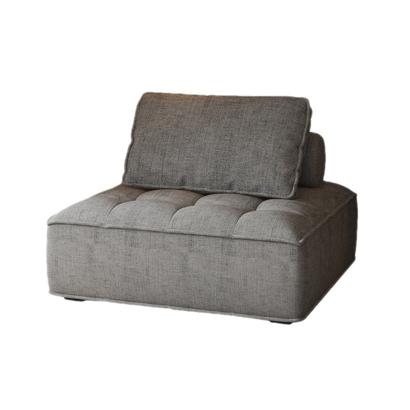 Pleil à dos de dos sans bras avec chaise d'accent à ossature en bois massif pour appartement