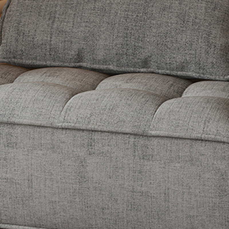 Pleil à dos de dos sans bras avec chaise d'accent à ossature en bois massif pour appartement