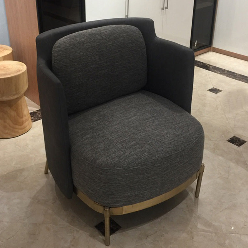 Chaise de lin25.9 "L x29.1" W x 29,5 "H Armes incluses pour salon