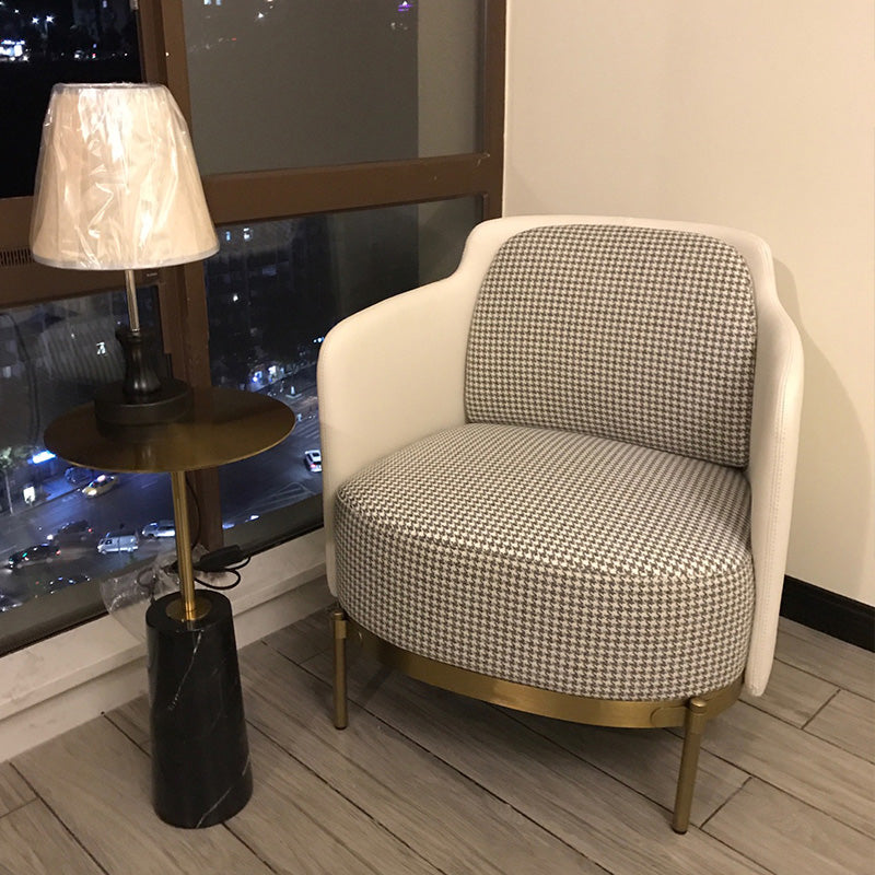 Chaise de lin25.9 "L x29.1" W x 29,5 "H Armes incluses pour salon