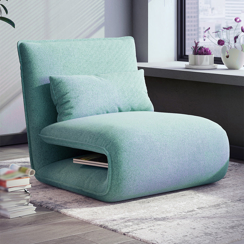 Linen Convertible Chair 25.6"L x 25.6"W Chair for Living Room and Bedroom Green Clearhalo 'Accent Chairs' 'accent_chairs' 'Chairs & Seating' 'furn' 'furn_accent_chairs' 'Furniture' 'Living Room Furniture' 5149744