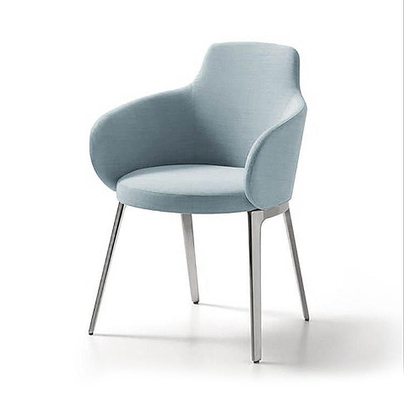 Vaste rugronde armen Basis Vierbeen met stoffen stoelarmen inbegrepen vatstoel