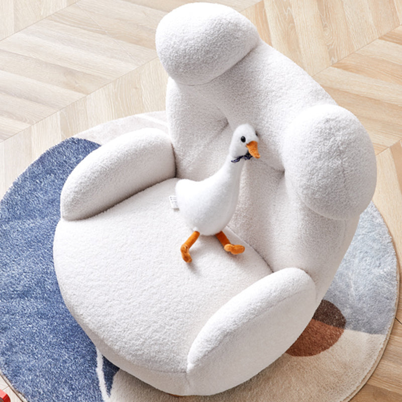 Chaise de bras de mélange en laine de base à quatre jambes fauteuil pour le salon, chambre à coucher