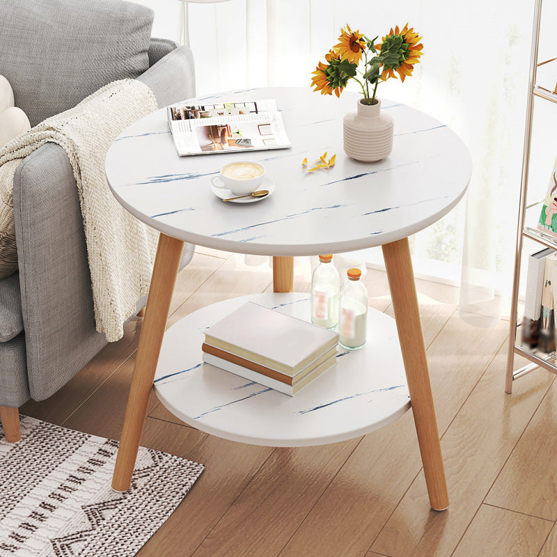 Table de bout Scandinave 3 jambes Dia 15.7 "/19.7" /23.6 "Table d'appoint en bois rond