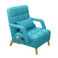 Chaise d'accent tissu de salon pliable contemporain chai avec coussin