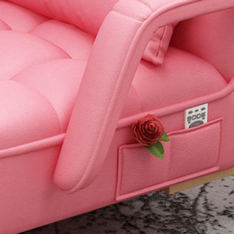 Chaise d'accent tissu de salon pliable contemporain chai avec coussin