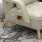 Chaise d'accent tissu de salon pliable contemporain chai avec coussin