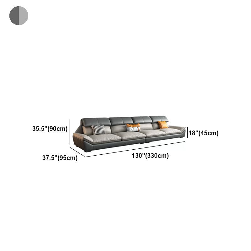 Scandinavian Faux Leather Sofa/Sectionals for Living Room 37.4" High