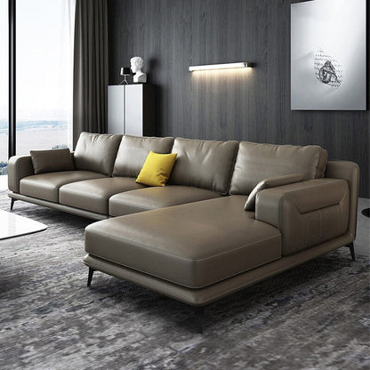 Wunderschönes Stil Sektion mit Kissen Rückengrau/Beige/schwarzes Latex -gepolstertes Sofa