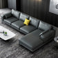 Gorgeous Style Sectional with Pillow Back Grey/beige/black Latex Padded Sofa