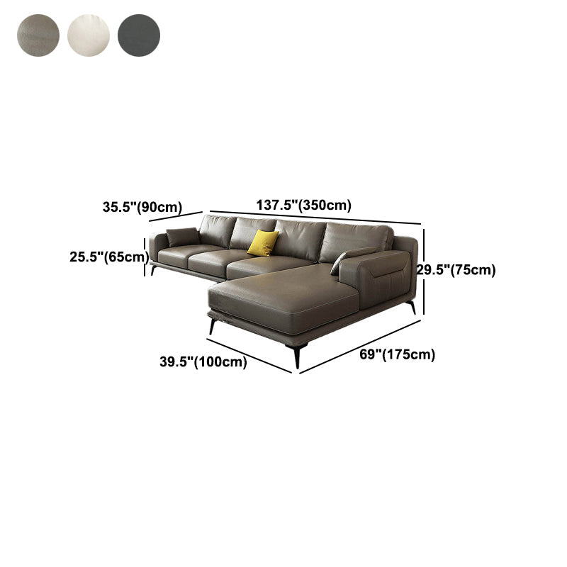 Wunderschönes Stil Sektion mit Kissen Rückengrau/Beige/schwarzes Latex -gepolstertes Sofa