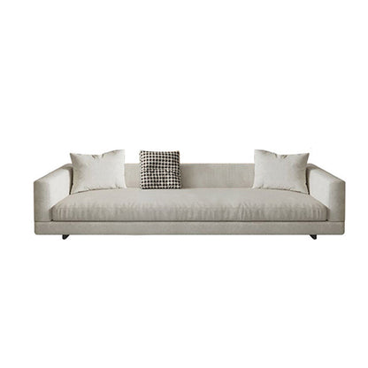 Flannelette Sectional Square Arroest Látex/Sofá blanco relleno de tapicería