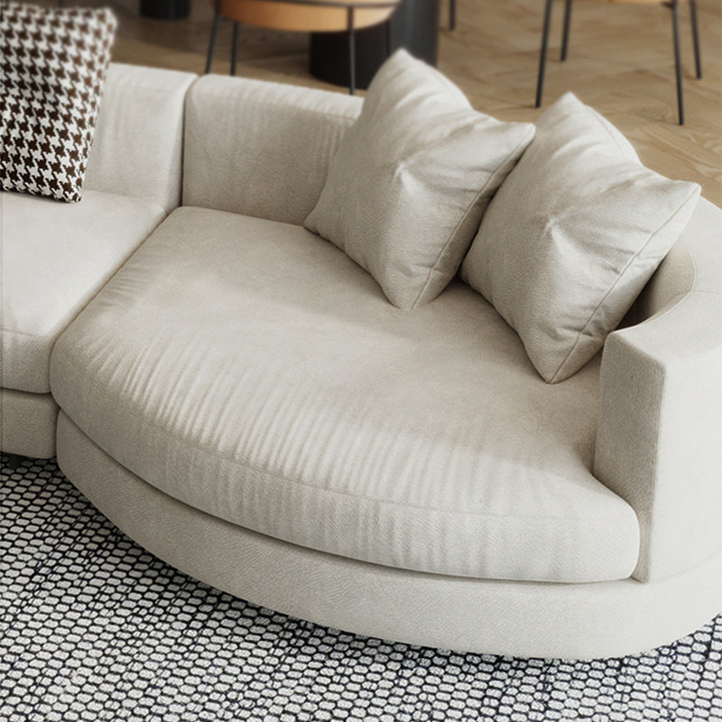 Flannelette Sectional Square Arroest Látex/Sofá blanco relleno de tapicería