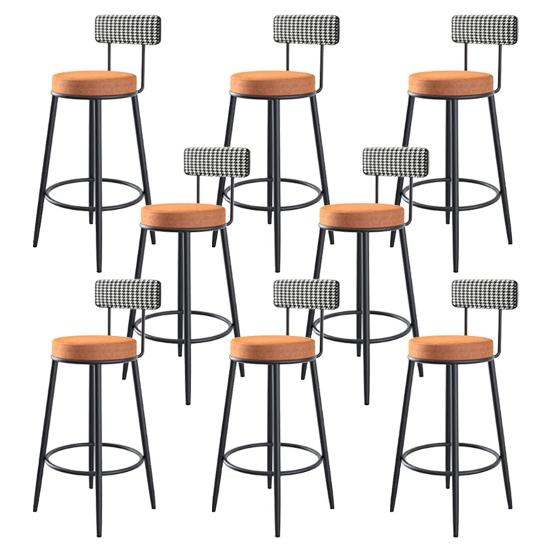 Moderner Style-Hop-Rund-Theke-Barhocker mit Metallbeinen