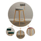 Nordic Glam Bar Stool Round Counter Bar-Stool with Metal Legs Clearhalo 'Bar Furniture' 'Bar Stools' 'bar_stools' 'furn' 'furn_bar_stools' 'Furniture' 'furniture_bar_stools' 'Kitchen & Dining Furniture' 5154385