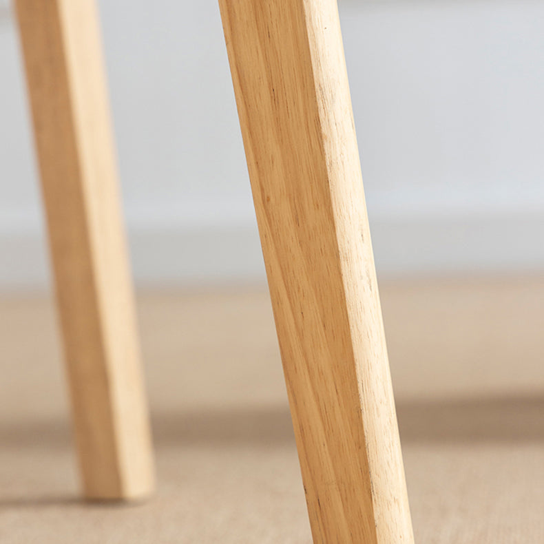 Scandinavian Rubberwood Low Back Barstool Milk Tea Shop Upholstered Stool Clearhalo 'Bar Furniture' 'Bar Stools' 'bar_stools' 'furn' 'furn_bar_stools' 'Furniture' 'Kitchen & Dining Furniture' 5154414
