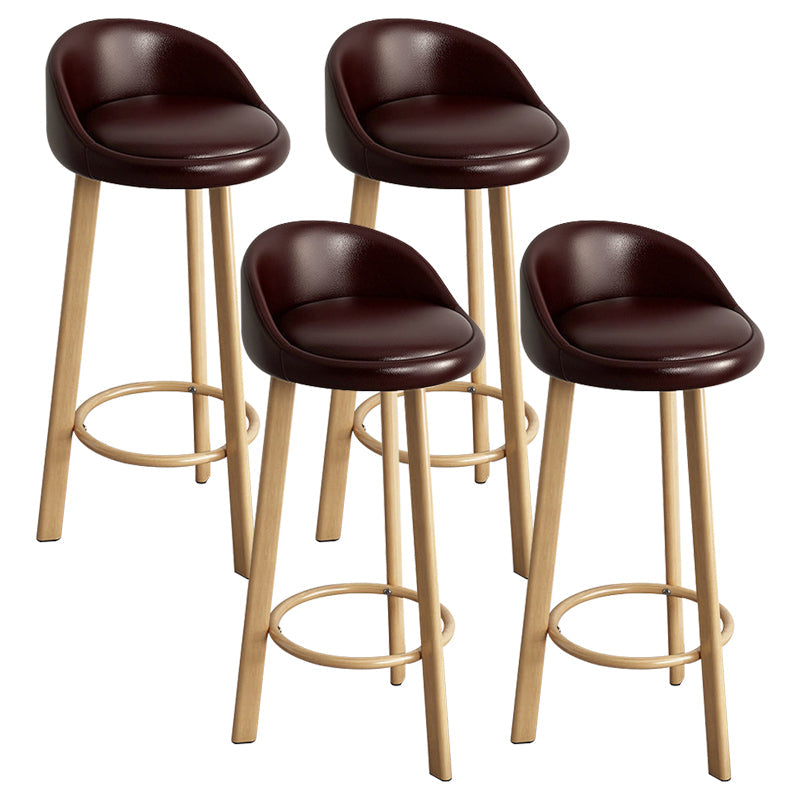 Receptie Low Back Scandinavian Stool Matte afwerking bekeekte barkrukken
