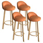 Receptie Low Back Scandinavian Stool Matte afwerking bekeekte barkrukken
