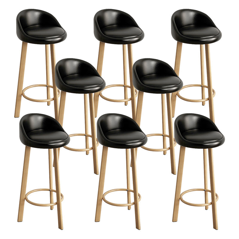 Receptie Low Back Scandinavian Stool Matte afwerking bekeekte barkrukken